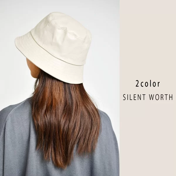 フェイクレザーバケットハット