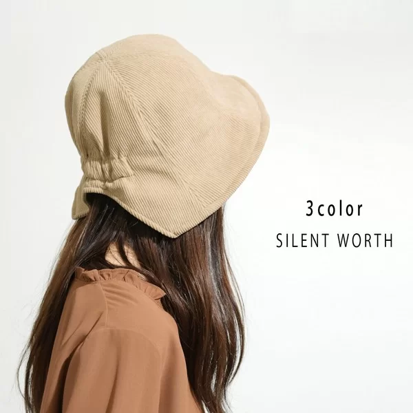 コーデュロイチューリップハット