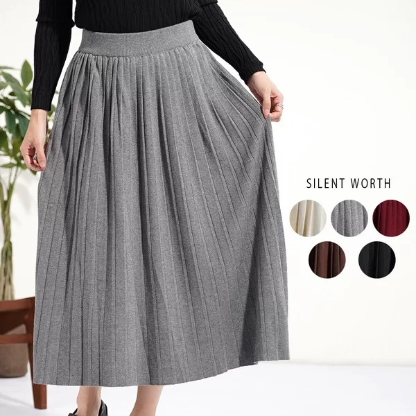 【2025新作】プリーツニットスカート