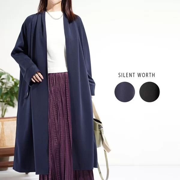 【2025新作】ノーカラーボリュームコート(n)