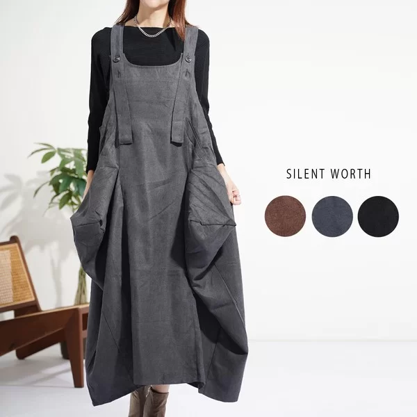 【2025新作】スエード調変形ジャンスカ