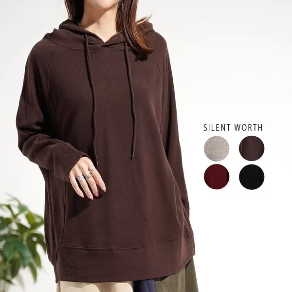 起毛パーカーチュニック