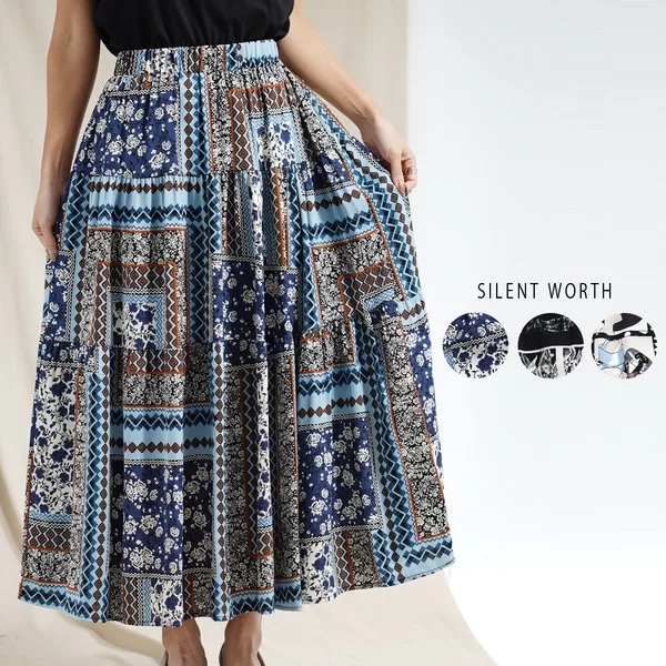 【2026新作】総柄ティアードスカート(n)