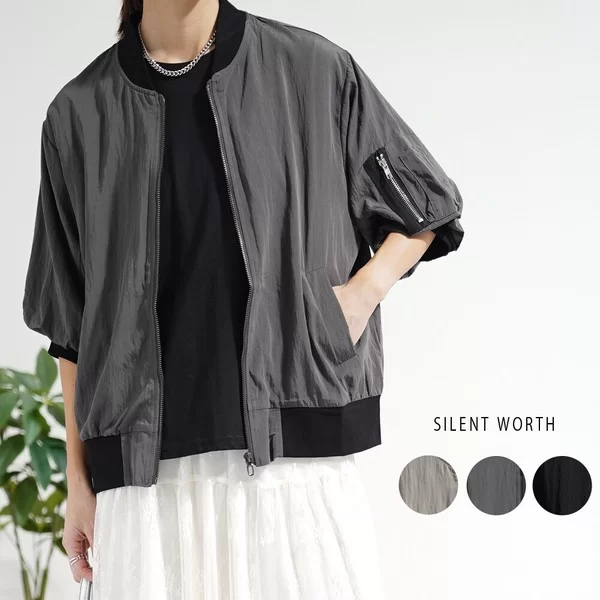 【2026新作】バルーンスリーブ風MA-1(n)