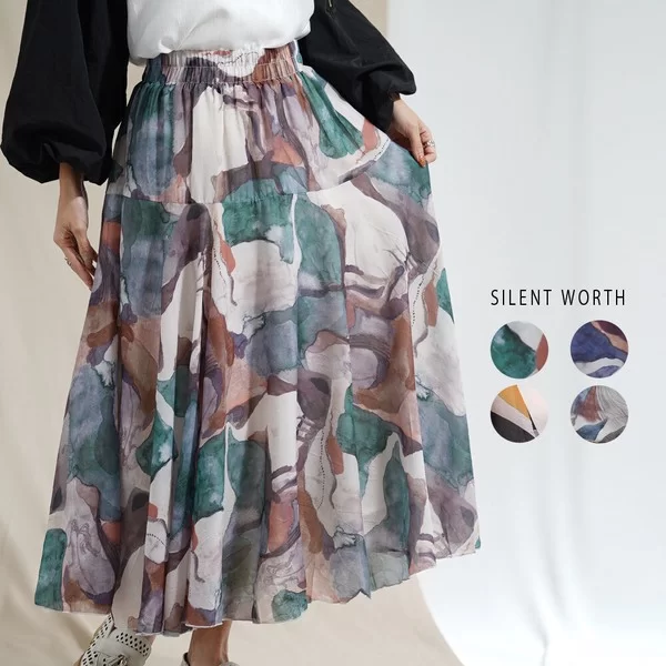 【2026新作】総柄フレアスカート(n)