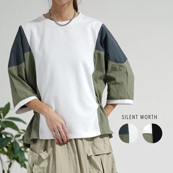 【2026新作】異素材配色プルオーバー(n)