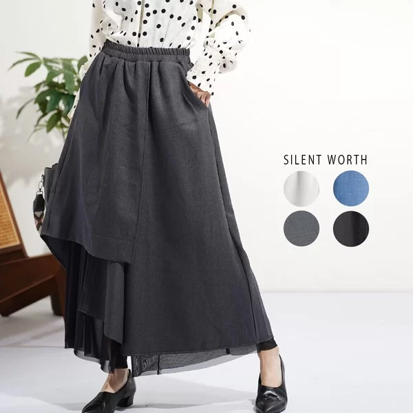 【2026新作】シアー変形レイヤードパンツ(n)