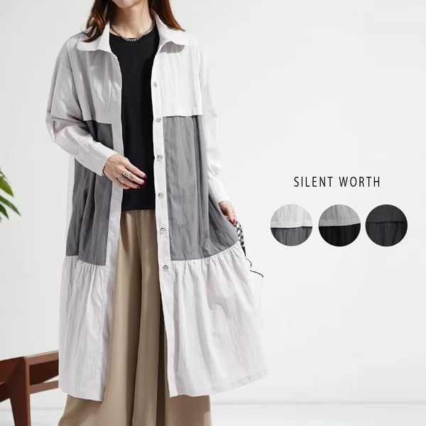 【2026新作】チュール切替襟付ワンピース(n)