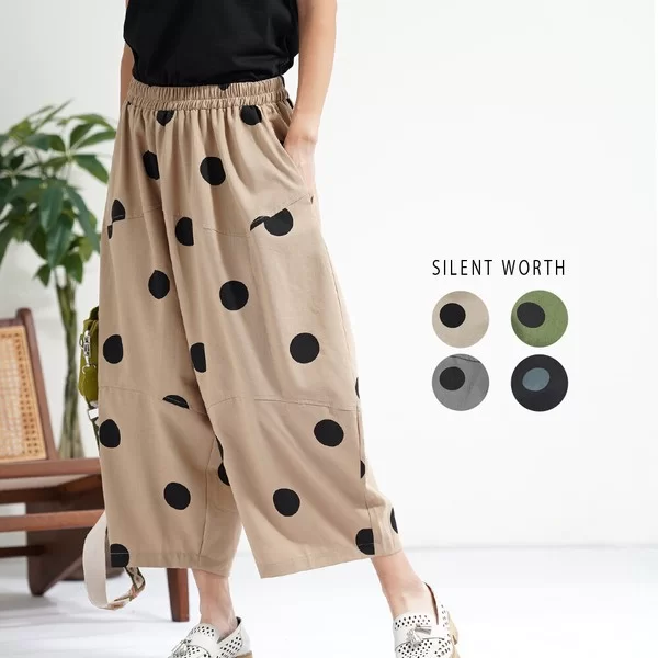 【2026新作】大判ドット柄変形パンツ(n)
