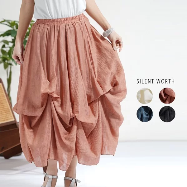 【2026新作】2WAYタックジャカードスカート(n)