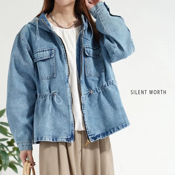 【2026新作】デニムジップアップパーカー(n)