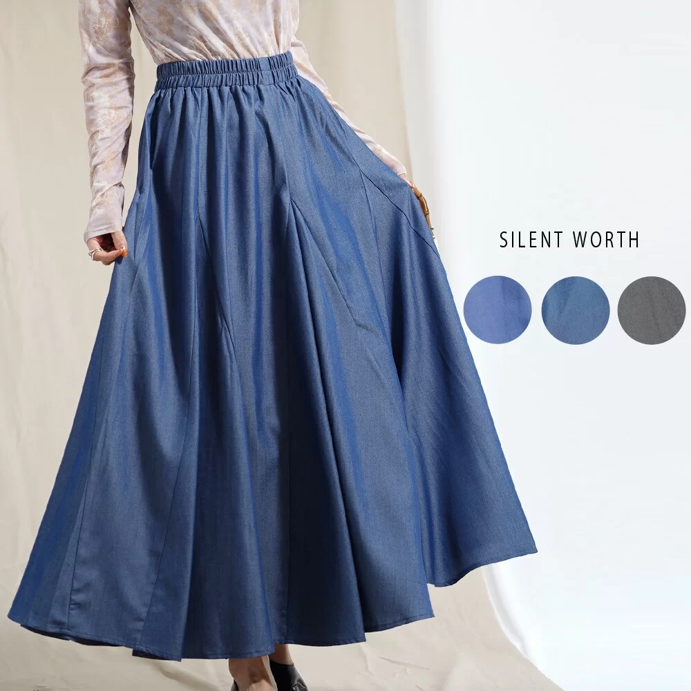 【2026新作】デニムフレアスカート♪