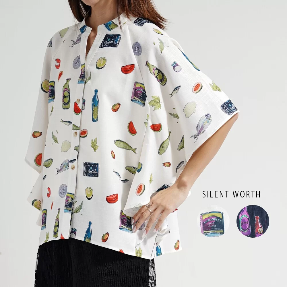 【2026新作】総柄フレアブラウス♪