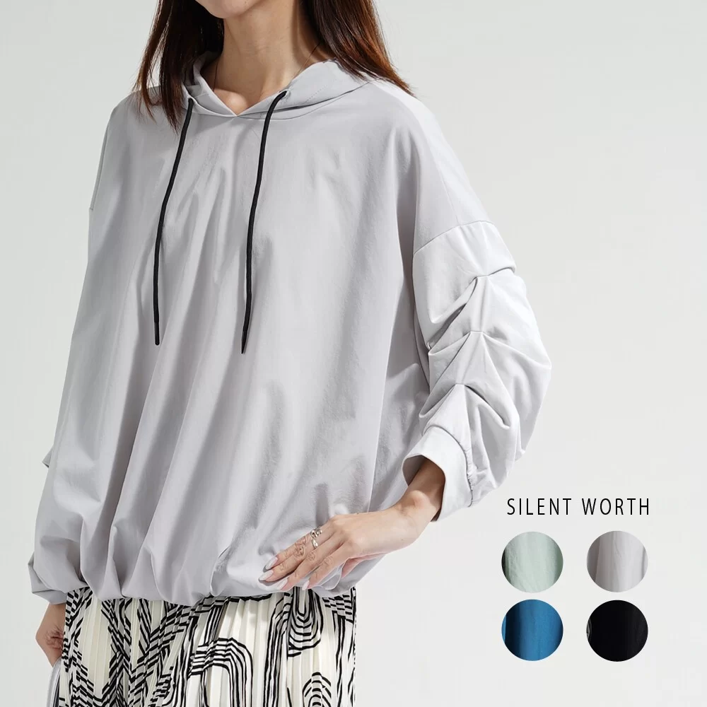 【2026新作】裾タックバルーンパーカー♪