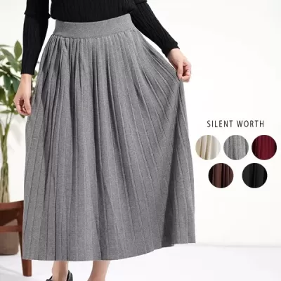 【2025新作】プリーツニットスカート