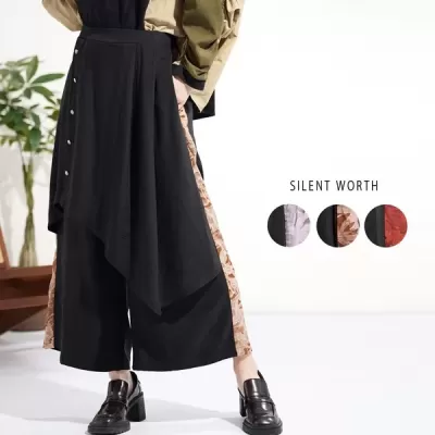 【2025新作】アシメラップワイドパンツ