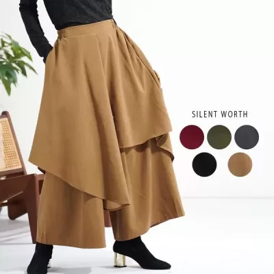 アシメレイヤードパンツ