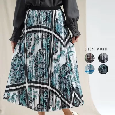 【2026新作】パネル柄プリーツスカート(n)