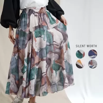 【2026新作】総柄フレアスカート(n)