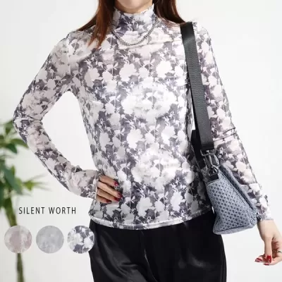 【2026新作】シアー総柄長袖プルオーバー(n)