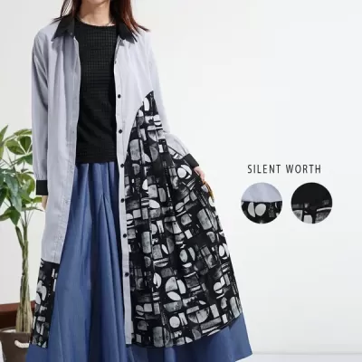 【2026新作】アシメ切替シャツワンピース(n)