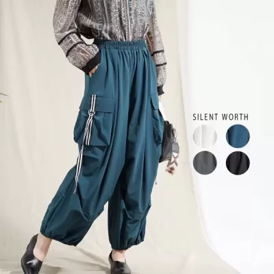 【2026新作】ラインテープ付カーゴパンツ(n)