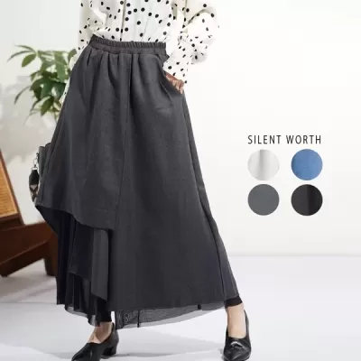 【2026新作】シアー変形レイヤードパンツ(n)