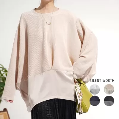 【20%OFF】【2026新作】サテン切替バルーンプルオーバー(s)