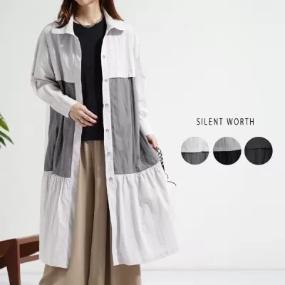 【2026新作】チュール切替襟付ワンピース(n)