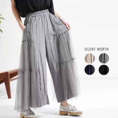 【2026新作】サイドチュール切替フレアパンツ(n)