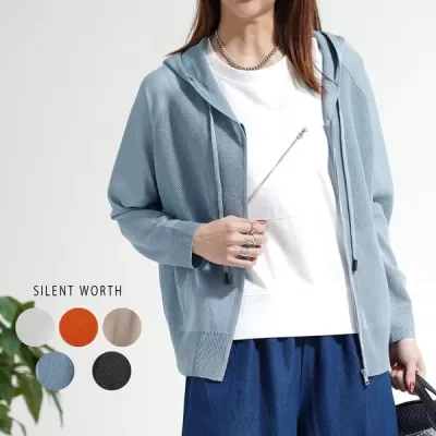 【2026新作】ニットジップアップパーカー(n)