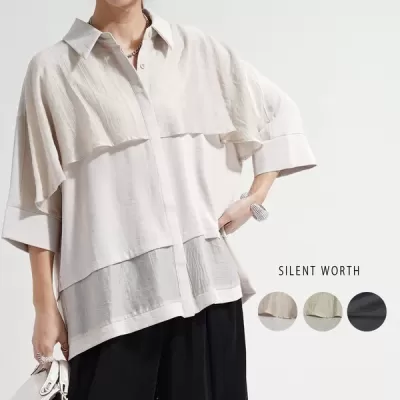 【2026新作】レイヤードデザインシャツ(n)