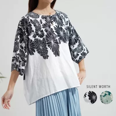 【2026新作】花柄パネルプルオーバー(n)