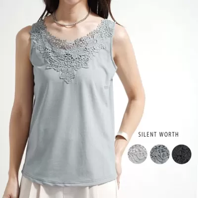 【2026新作】ラメカットモチーフタンク(n)