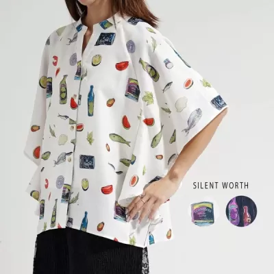 【2026新作】総柄フレアブラウス(n)