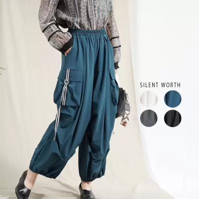 【2026新作】ラインテープ付カーゴパンツ♪