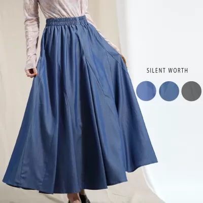 【2026新作】デニムフレアスカート♪