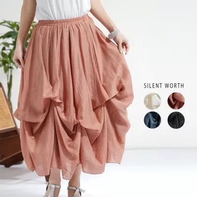 【2026新作】2WAYタックジャカードスカート♪