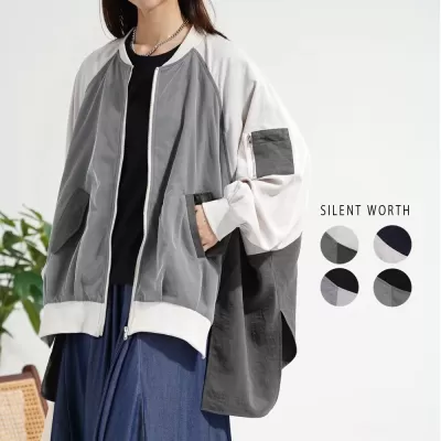 【2026新作】チュール重ねドルマンブルゾン♪