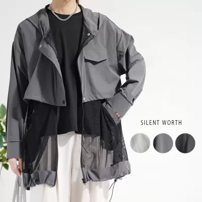 【2026新作】メッシュレイヤードブルゾン♪