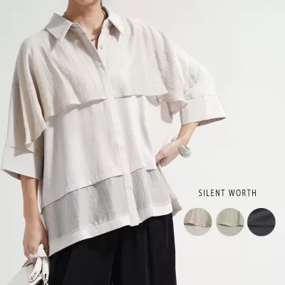 【2026新作】レイヤードデザインシャツ♪