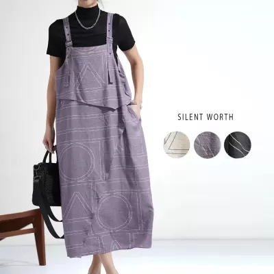 【2026新作】総柄レイヤードジャンスカ♪